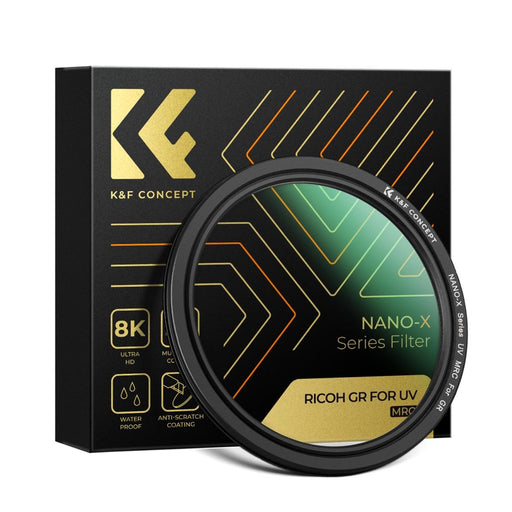 K&F Concept 2319 Nano-Xcel MCUV Filter Kit for Ricoh GR III/GR IIIx/GR II Lens Filter K&F Concept