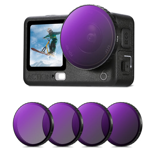 K&F 2753 ND Filter 4in1 Snap-On ND8/ND16/ND32/ND64 for DJI Action 6 Lens Filter K&F Concept