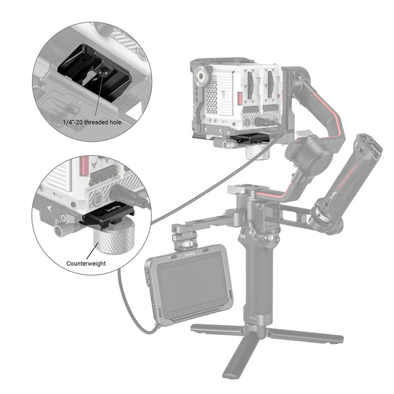 SmallRig 3158B Quick Release Plate วัสดุแข็งแรงทนทาน