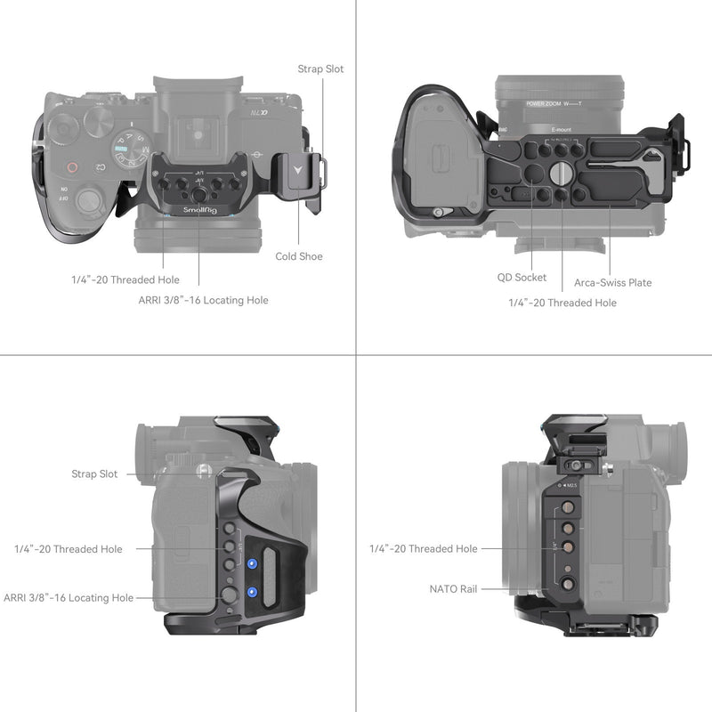 SmallRig 3708 "Rhinoceros" Basic Cage Kit วัสดุแข็งแรงทนทาน