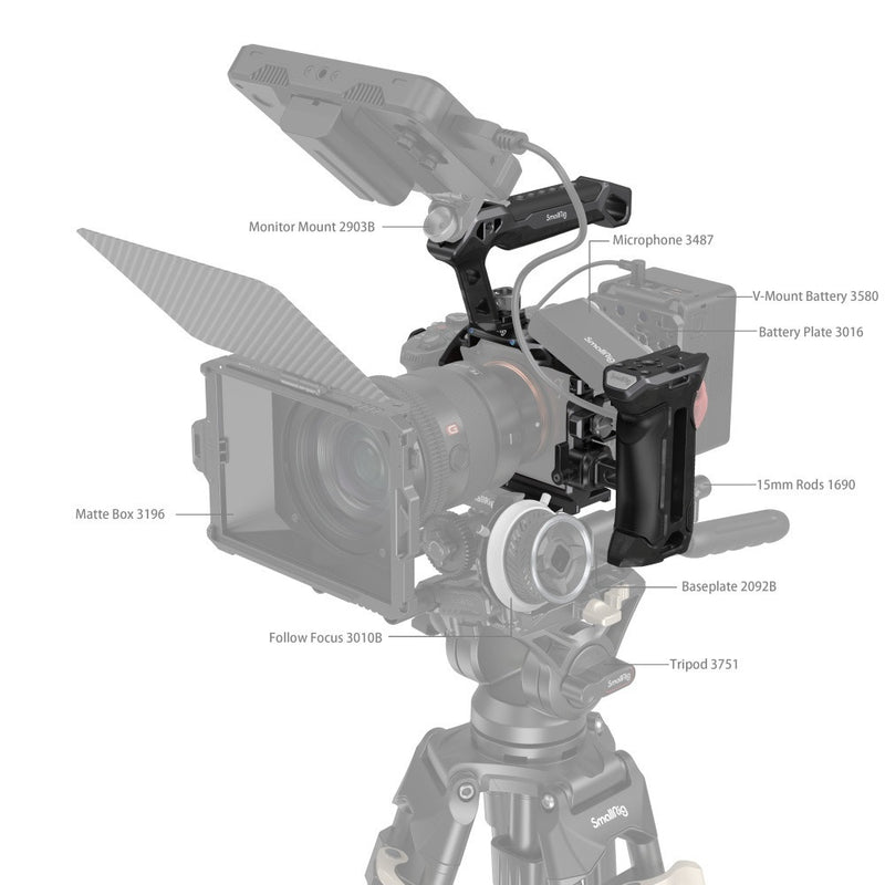 SmallRig 3710 "Rhinoceros" Advanced Cage Kit for Sony Alpha 7R V / Alpha 7 IV / Alpha 7S III