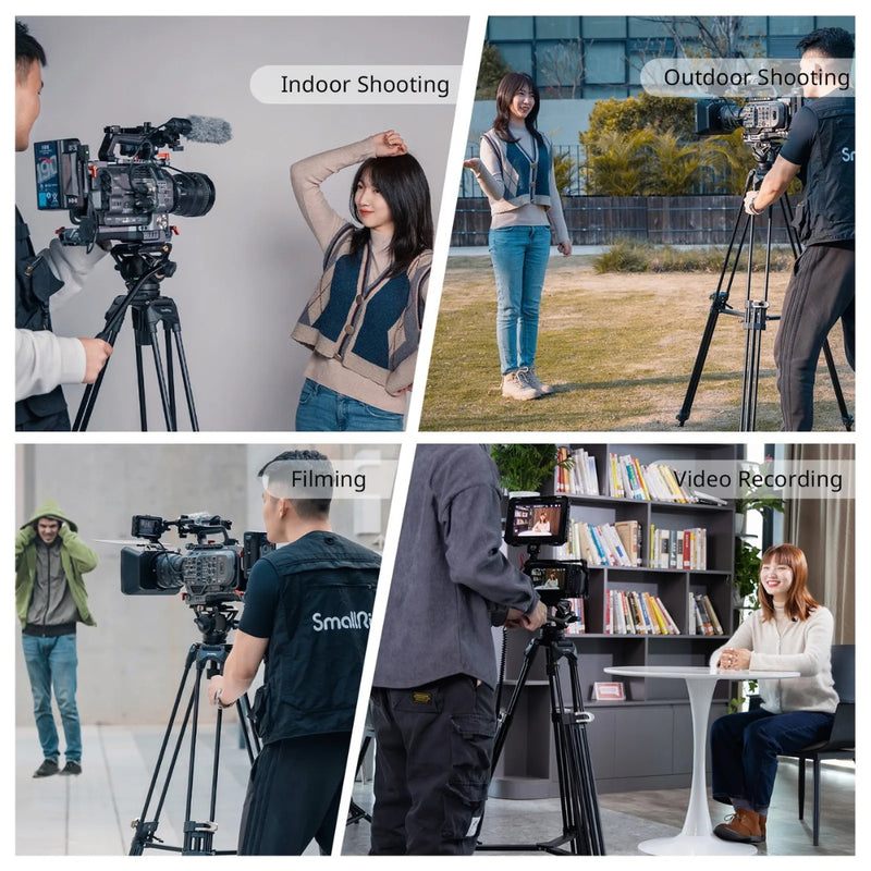 SmallRig 3751B Heavy-Duty Fluid Head Tripod AD-01
