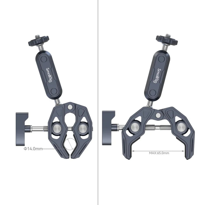 SmallRig 3757B Crab-Shaped Clamp สำหรับงานวิดีโอมืออาชีพ