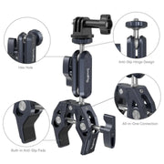 SmallRig 3757B Crab-Shaped Clamp with Ballhead Magic Arm