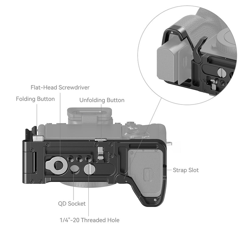 SmallRig 3984 Foldable L-Shape Mount Plate วัสดุแข็งแรงทนทาน