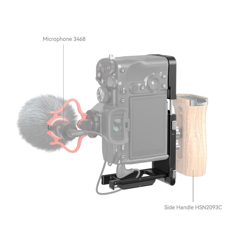 SmallRig 3984 Foldable L-Shape Mount Plate for Sony Alpha 7RV / 7IV / 7SIII