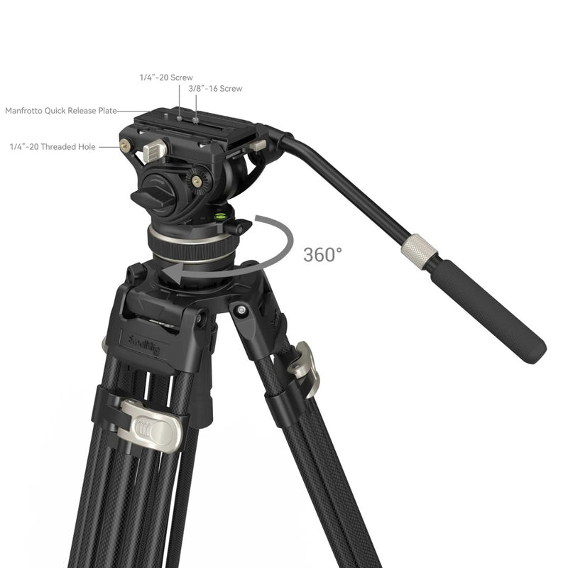 SmallRig 3989 FreeBlazer Carbon Fiber Tripod สำหรับงานวิดีโอมืออาชีพ