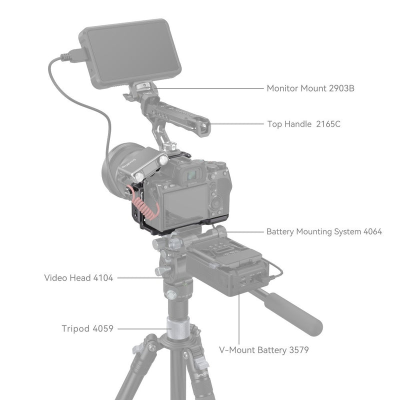 SmallRig 4308 "Rhinoceros" Cage Kit for Sony Alpha 7R V / Alpha 7 IV / Alpha 7S III