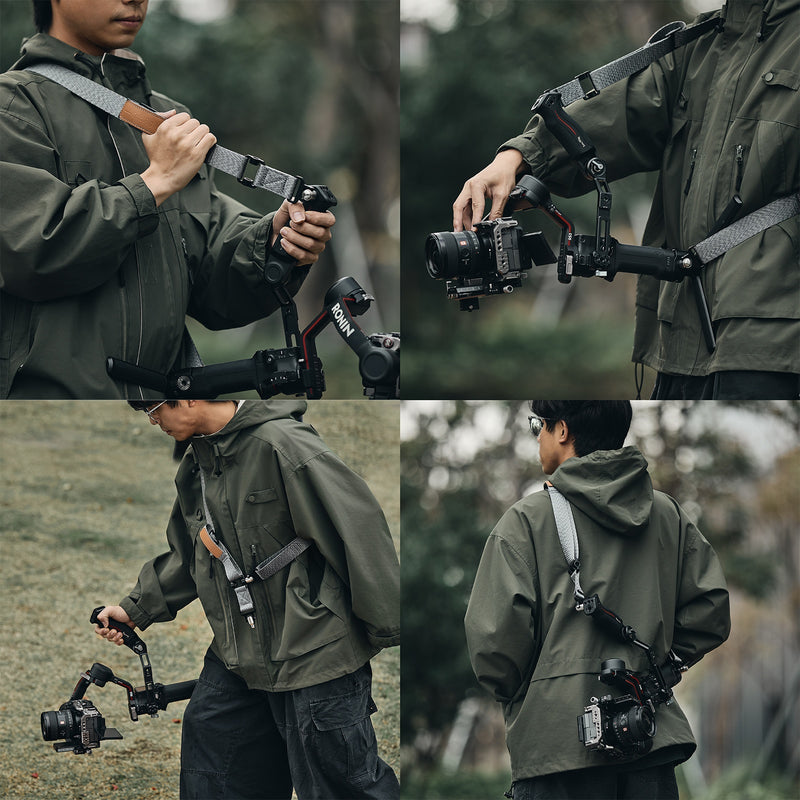 SmallRig Sling Handle with Weight-Reducing Shoulder Strap Kit for DJI RS 2/ RS 3/ RS 3 Pro/ RS 4/ RS 4 Pro