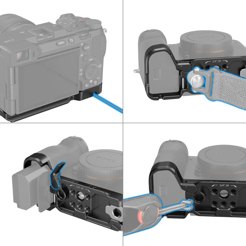 SmallRig 4438 4439 Bottom Mount Plate สำหรับงานวิดีโอมืออาชีพ
