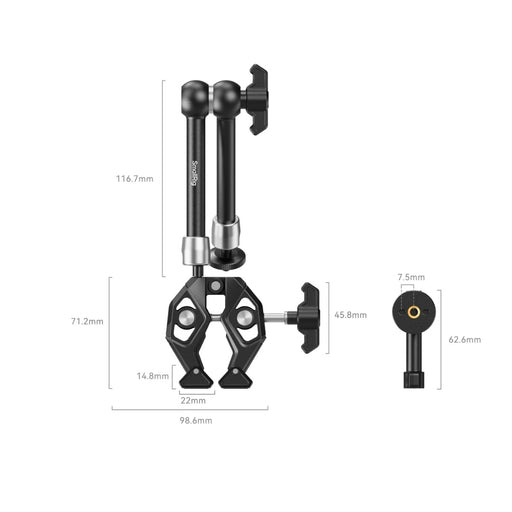 SmallRig 4454 Crab-Shaped Clamp Magic Arm