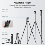 SmallRig 4475 Video Tripod Kit CT210 สำหรับงานวิดีโอมืออาชีพ