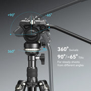 SmallRig 4475 Video Tripod Kit CT210 วัสดุแข็งแรงทนทาน