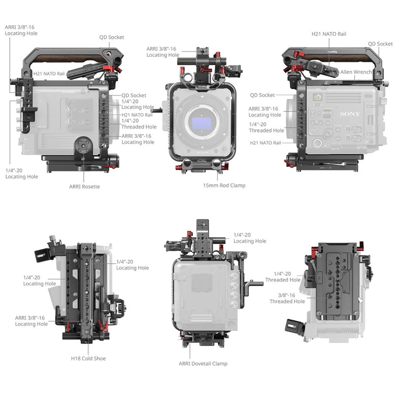 SmallRig 4571 Cage Kit สำหรับงานวิดีโอมืออาชีพ