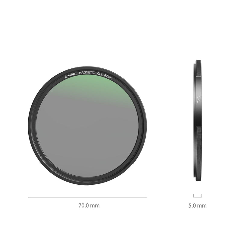 SmallRig 4582 Attachable CPL Filter วัสดุแข็งแรงทนทาน