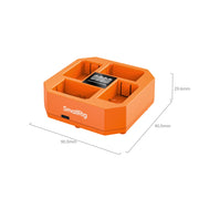 SmallRig 4839 4-Channel Camera Battery Charger วัสดุแข็งแรงทนทาน