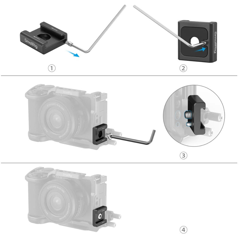 SmallRig 5032 Anti-Twist Cold Shoe Mount Support (2-Pack)