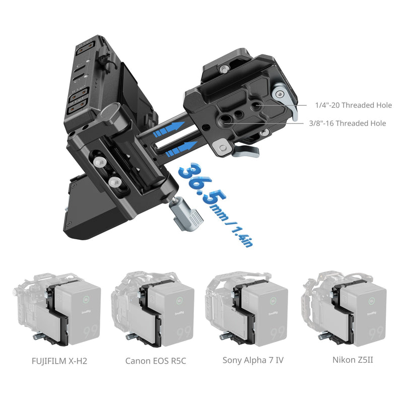 SmallRig 5227 V-Mount Battery Mount Plate สำหรับงานวิดีโอมืออาชีพ
