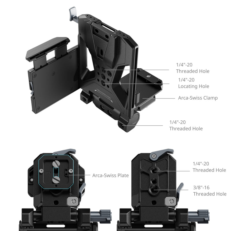 SmallRig 5315 V-Mount Battery Mount Plate Kit (Pro)