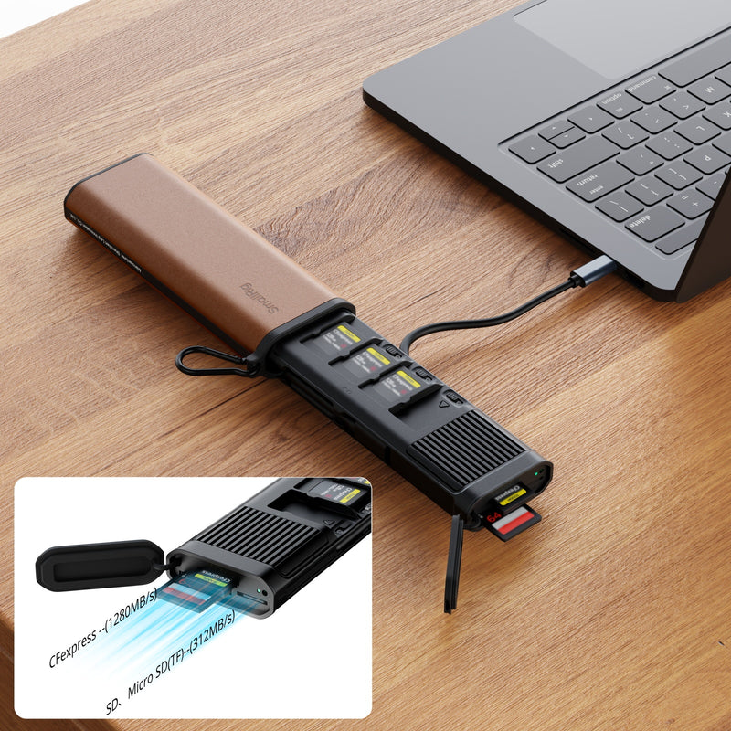 SmallRig 4532 5361 Multifunctional Card Reader สำหรับงานวิดีโอมืออาชีพ