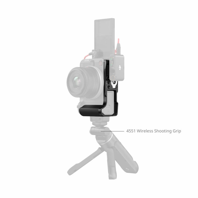 SmallRig 5429 L-Shaped Mount Plate with Handle for Canon EOS R50 V (Black)