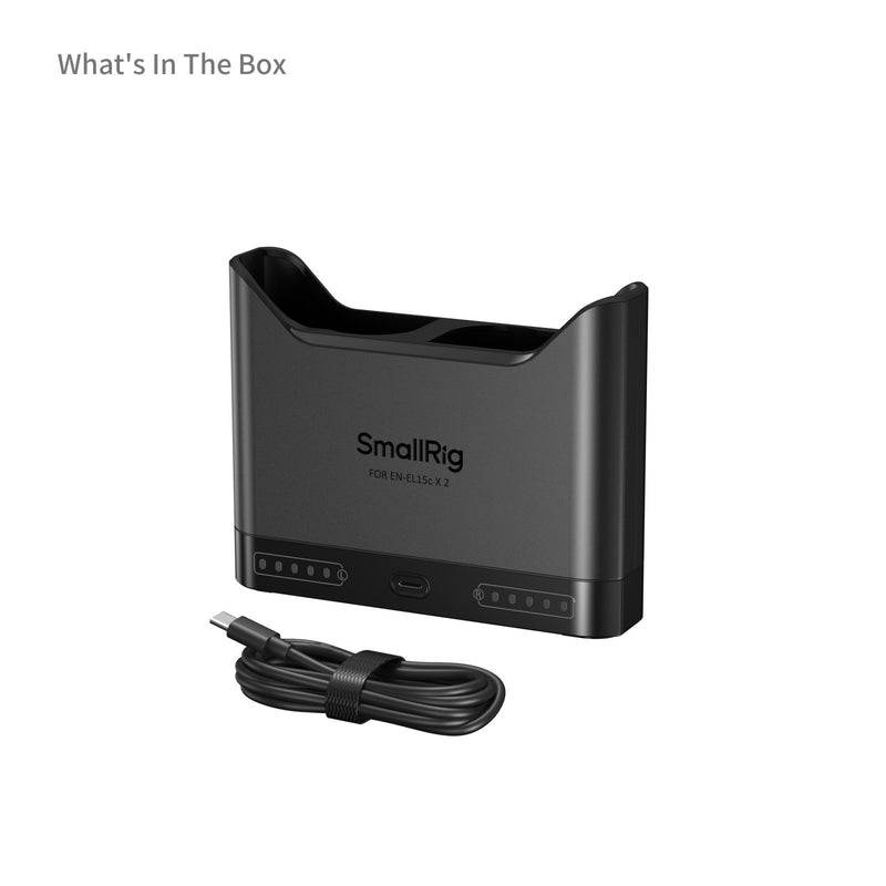 SmallRig 5491 Camera Battery Charger for EN-EL15c for Nikon Z5 / Z6 / Z7 / Z6 II / Z7 II / D7500 / D780