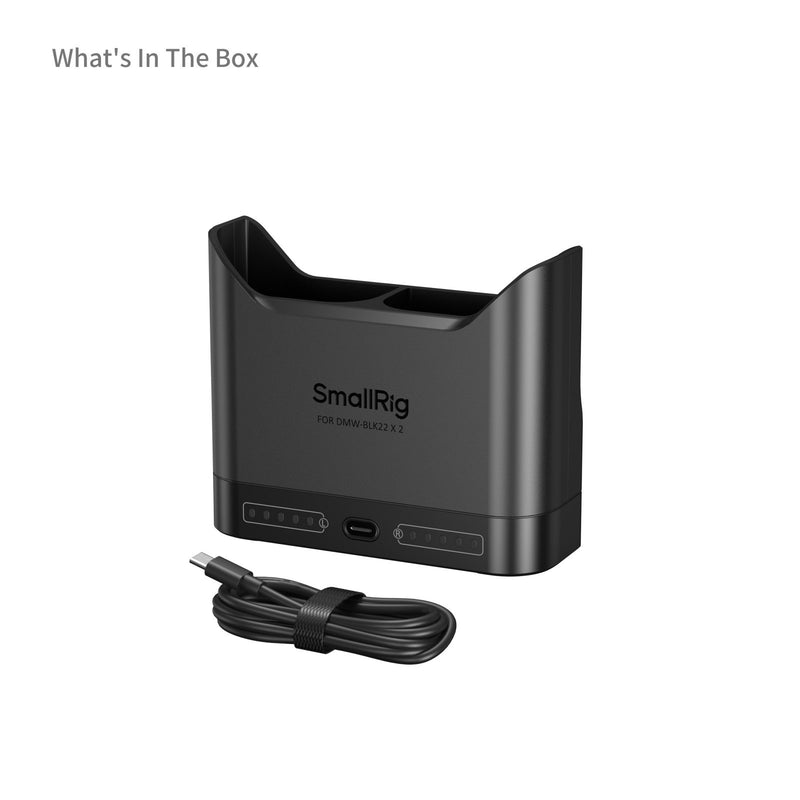 SmallRig 5492 Camera Battery Charger for DMW-BLK22 for Panasonic GH5 II / GH6 / S5