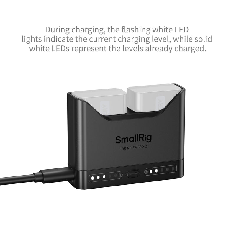 SmallRig 5493 Camera Battery Charger สำหรับงานวิดีโอมืออาชีพ