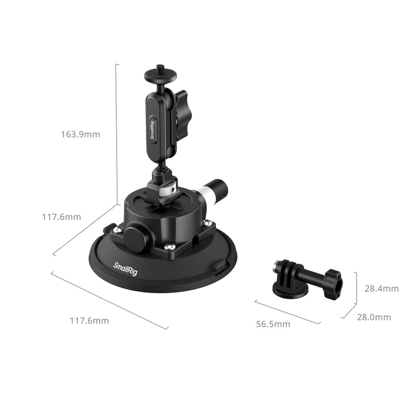 SmallRig 5855 5856 4.5"/ 6" Suction ติดตั้งใช้งานง่าย