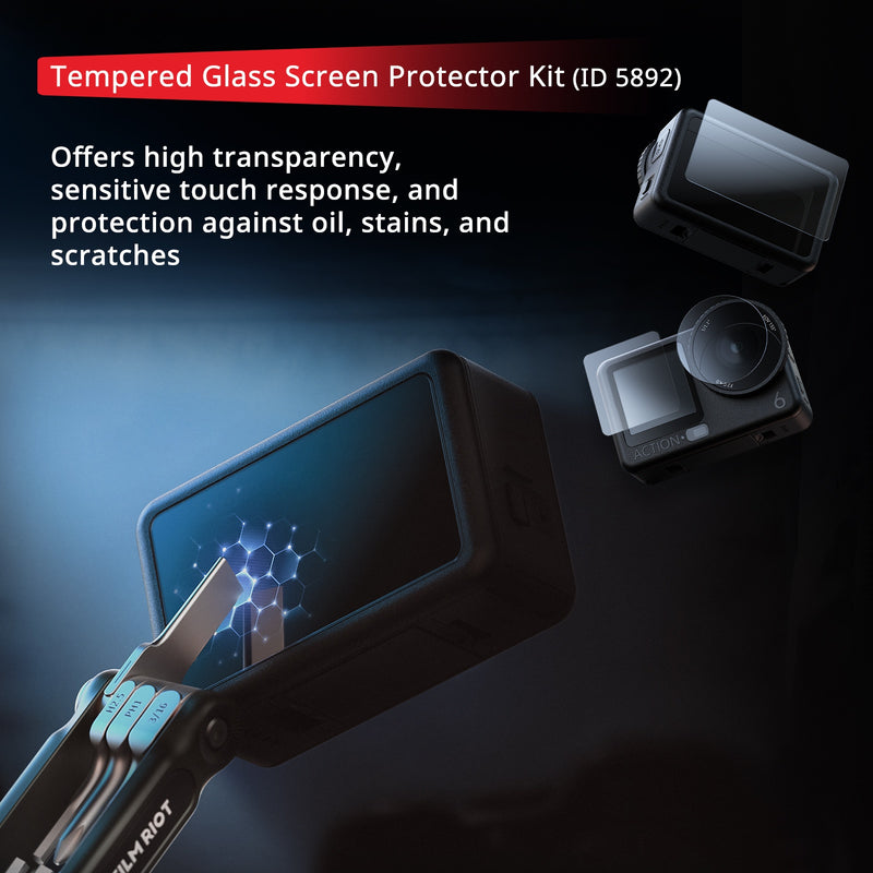 SmallRig 5892 Tempered Glass Screen Protector Kit for DJI Osmo Action 6