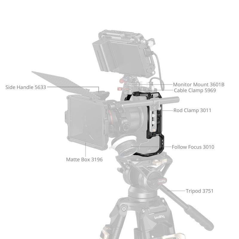 SmallRig 5954 "HawkLock" Quick Release Cage สำหรับงานวิดีโอมืออาชีพ