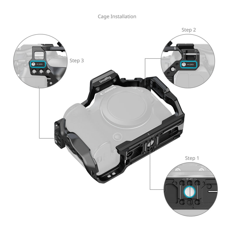 SmallRig 5954 "HawkLock" Quick Release Cage วัสดุแข็งแรงทนทาน