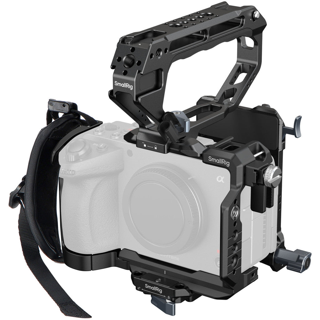 ชุดเคจกล้อง SmallRig 6779 HawkLock Handheld Cage Kit พร้อมเพลท V-Mount สำหรับ Sony FX5 – ภาพที่ 1