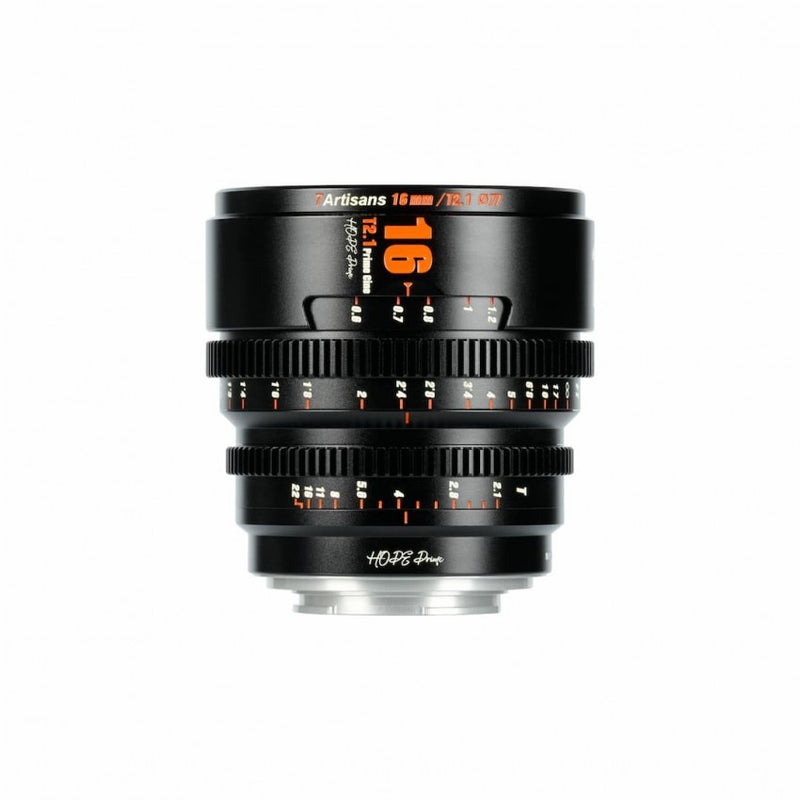 7Artisans Hope Cine 16mm T2.1 Manual Cine APS-C Lens