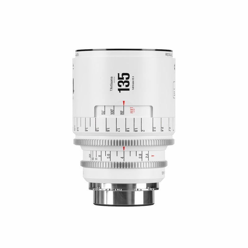 7Artisans INFINITE Cine 135mm T2.4 PL Mount สีขาว เลนส์ภาพยนตร์เทเลโฟโต้