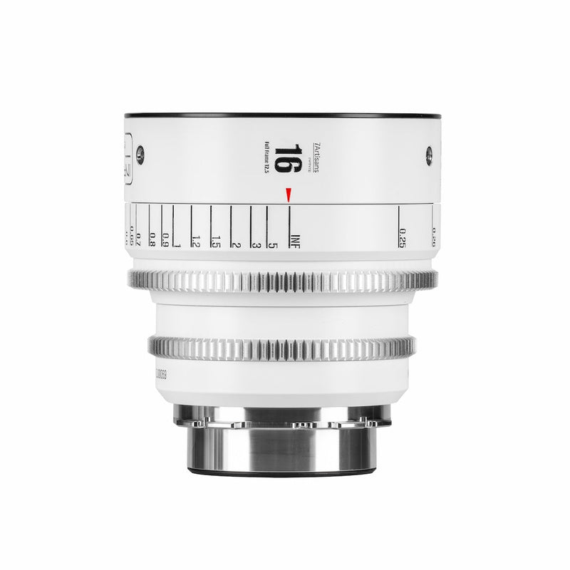 เลนส์ภาพยนตร์ 16mm สีขาว โฟกัสใกล้ 0.25 เมตร ฟิลเตอร์ 82mm