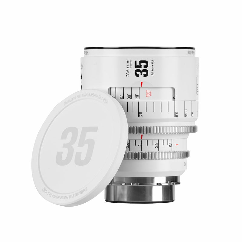 7Artisans INFINITE Cine 35mm T2.1 Manual Cine Lens PL White