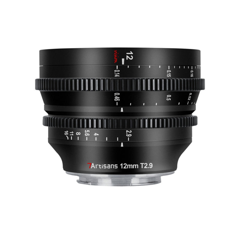 7Artisans Vision Cine 12mm T2.9 APS-C เลนส์ภาพยนตร์มุมกว้าง
