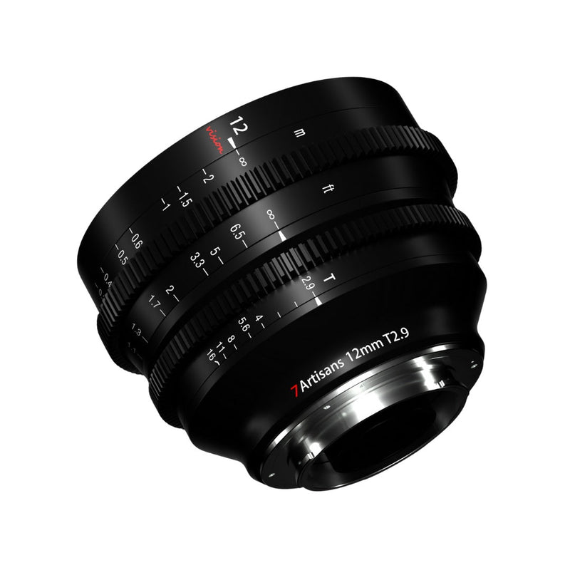 เลนส์ภาพยนตร์ 12mm Fuji X Mount Focus Throw 270 องศา