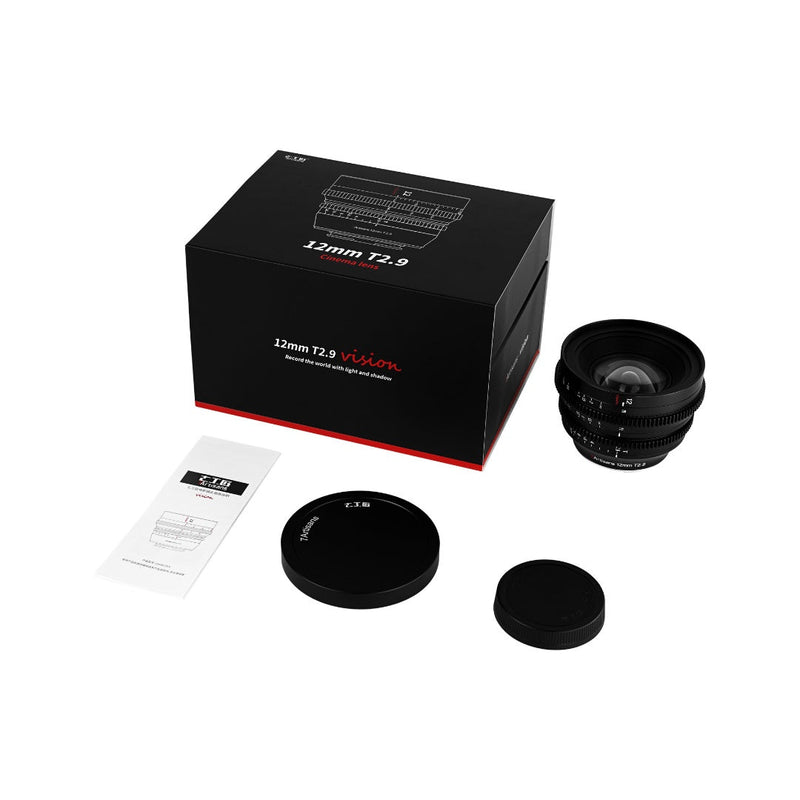 7Artisans Vision Cine 12mm T2.9 Manual Cine Lens Canon RF Nikon Z