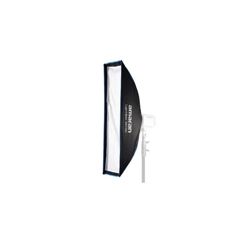 Amaran Light Box 30x120 Strip Softbox · Bowens Mount · One-Snap Setup · Grid Included