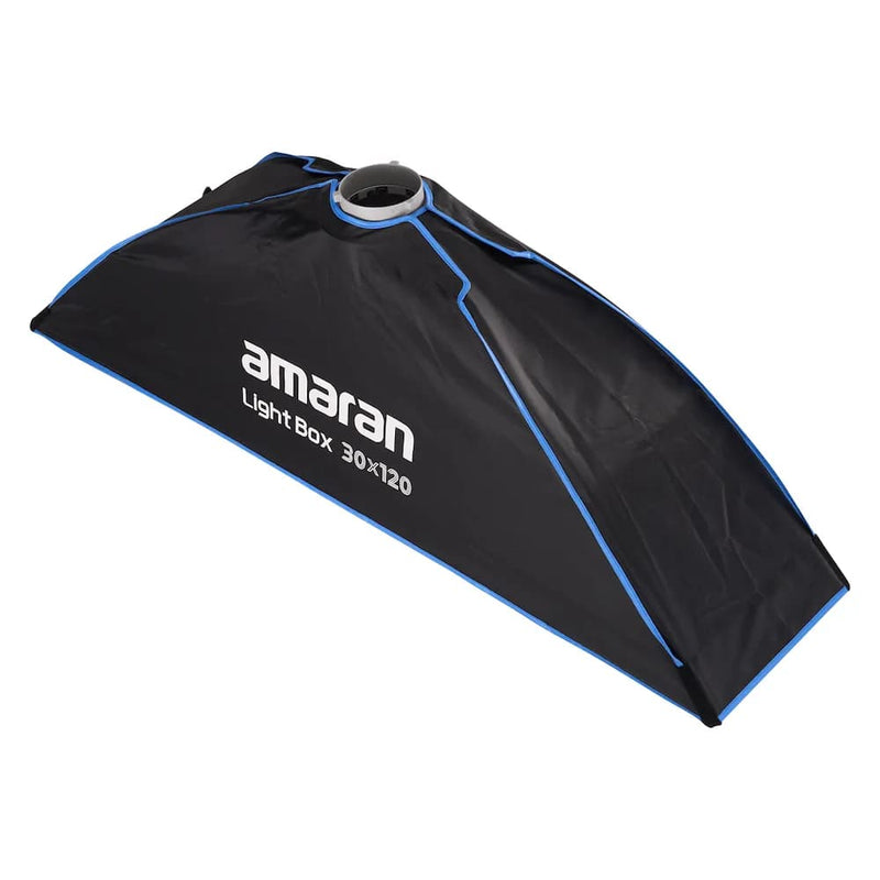 Amaran Light Box 30x120 Strip Softbox · Bowens Mount · One-Snap Setup · Grid Included