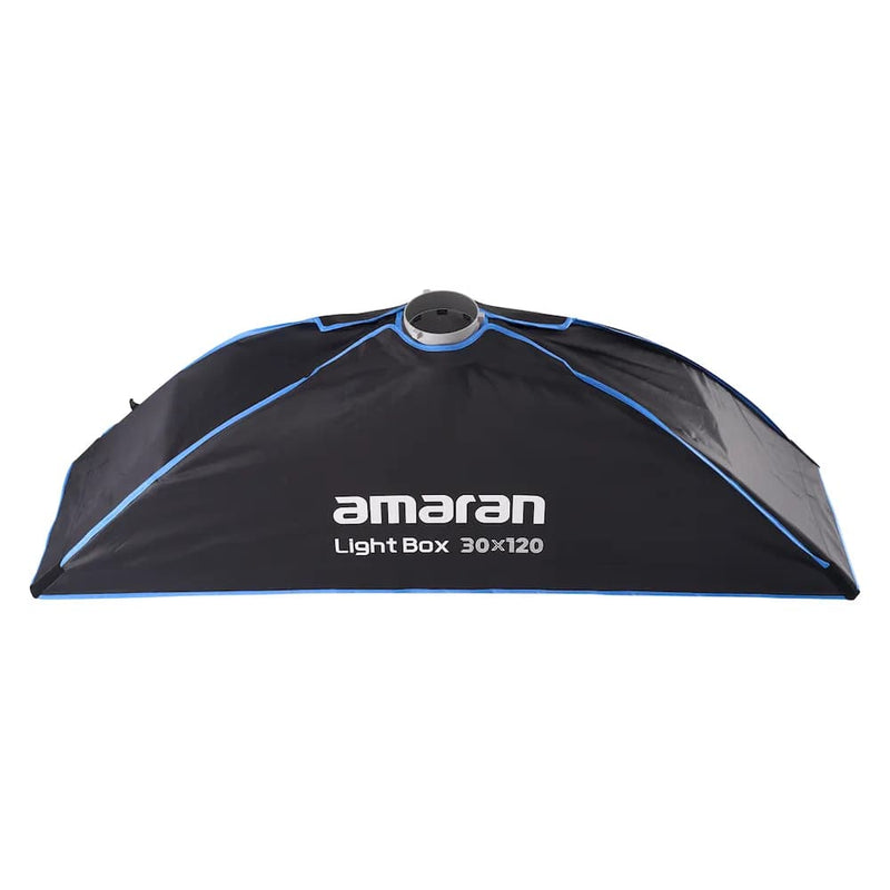 Amaran Light Box 30x120 Strip Softbox · Bowens Mount · One-Snap Setup · Grid Included