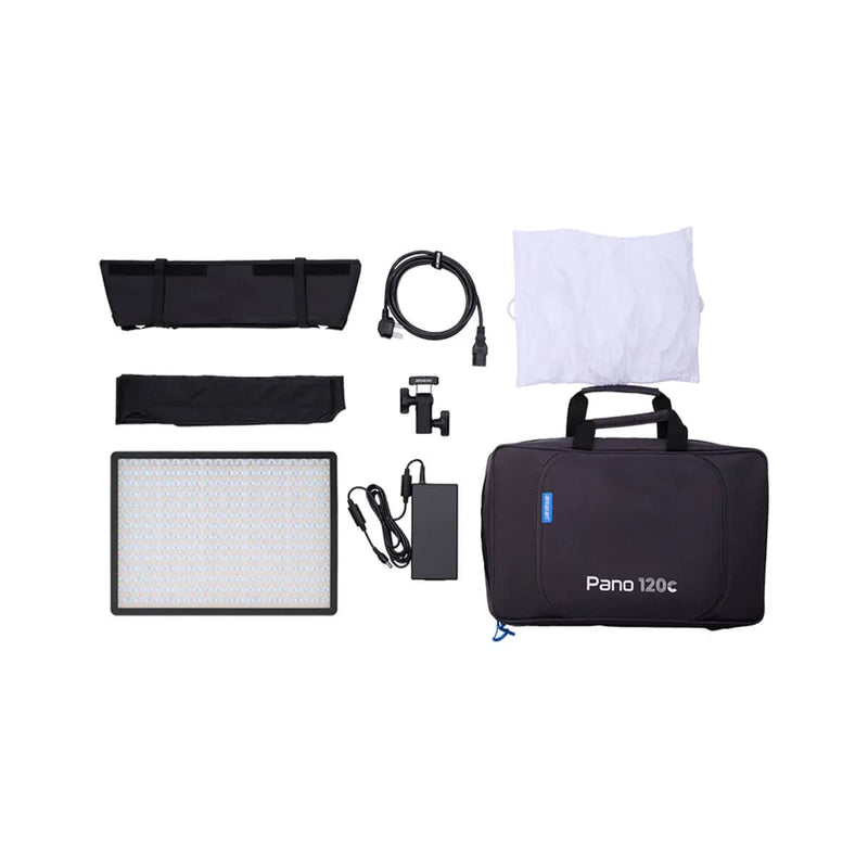 Amaran Pano 120c Kit · 120W RGBWW LED Panel Light · USB-C PD · Ace E-Lock
