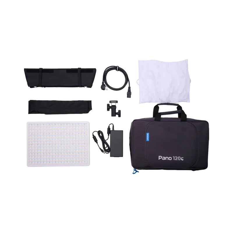 Amaran Pano 120c Kit · 120W RGBWW LED Panel Light · USB-C PD · Ace E-Lock