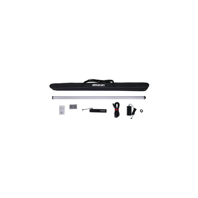 Amaran T4c 4ft RGBWW LED Tube Light · 40W · 77Wh Swappable Battery Grip · CRI 95+ · Sidus Link