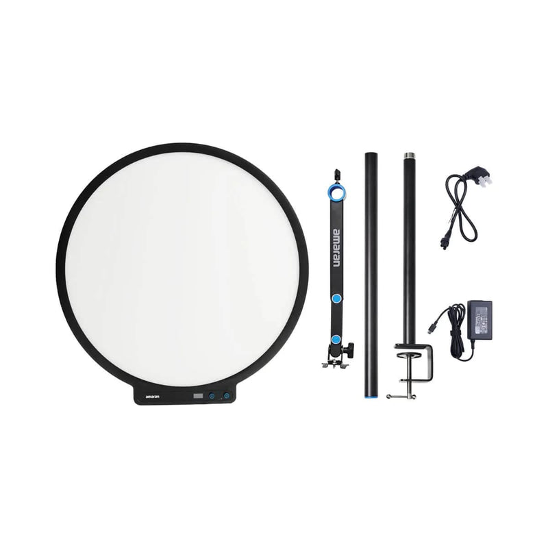 Amaran Verge Max 22-inch Bi-Color Circular LED Panel Light · 60W · CRI 96 · USB-C PD