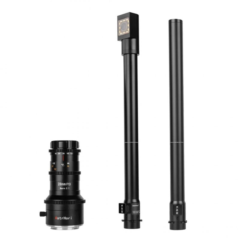 AstrHori MF 28mm F13 2X Macro Probe 90° +360° Full Frame Lens
