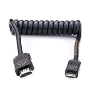 Atomos AtomFLEX HDMI Type-A to Mini-HDMI Coiled Cable 30–60 cm