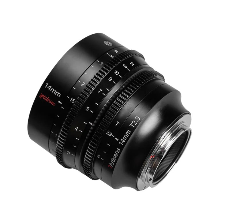 7Artisans Spectrum Prime 14mm T2.9 Full Frame เลนส์ Cine มุมกว้าง